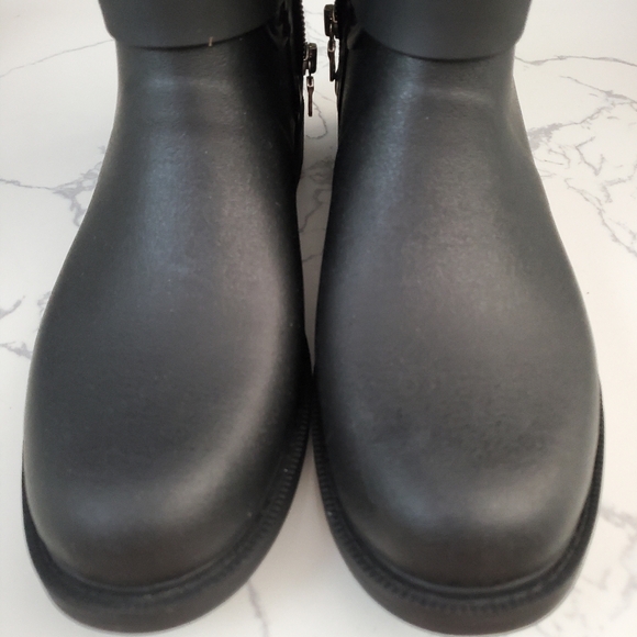 Rag & Bone Moto Rain Boots In Black - Picture 7 of 7